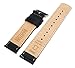 21mm Black - Barton Quick Release - Top Grain Leather Watch Band Strap
