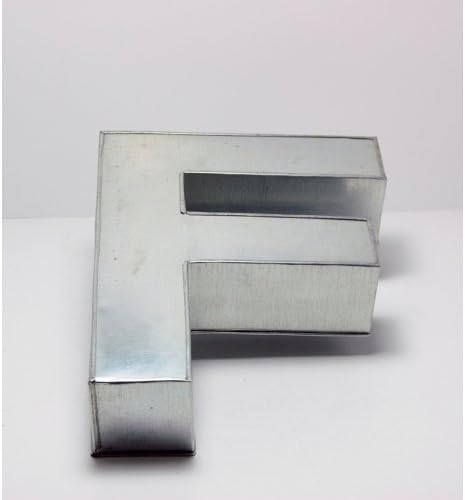 14” Alphabet Shape Cake Tin Mould Pan - Name The Cake – A to Z All Letters (F)