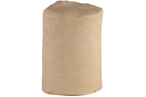 Deouss Mid High Fire White Stoneware Clay for Pottery, Cone 5-10, Moist De-Aired Clay for Wheel Throwing, Hand Building, Sculpting | Great for All Skill Levels, 5 lbs