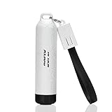 DOFLY 3400mAh Compact Portable Phone Charger, Mini Powerbank External Battery with Keychain Micro USB Cable for All Devices, MP3 / MP4 Players, Tablets and Other USB Mobile Smartphones(White)
