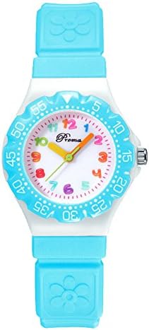 Linwach Blue Kids Girl's Analog Detachable Band Daily Waterproof Watches