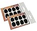 Vizcaya Alto/Tenor Sax Clarinet Mouthpiece Patches Pads Cushions, 0.8mm Black, 16 Piece