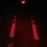 Colorfulworld6 LED Bicycle Taillight USB Rechargeable Laser Warning Line Taillight Easy to Install Super Bright Red Safety Fl