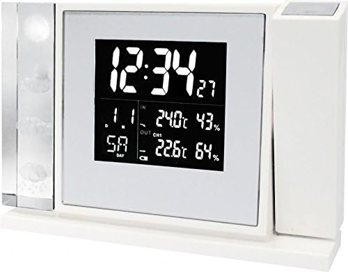 techno line WT 643 Quartz Clock, Plastic, Piano Lacquer Optics, 16 x 3.8 x 11 cm