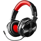 Bluetooth Over Ear Headphones, OneOdio Wired Gaming Stereo Headsets w/Detachable Mic for PS4, Xbox one, PC, Cell Phones, Office, Wireless Headset w/ 30 Hrs Play Time [Only Wired for Gaming-Xbox/PS4]