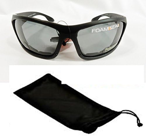 Solar Comfort Polarized Foam Padded Sunglasses - Motorcycle , Hunting , Cycling Glasses with Microfiber Case