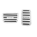 DeAutoBug Aluminium Alloy Fuel Braking Pedals Decoration Cover Trim Frame for Honda Civic 2016 2017 (a Set of 2)