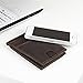 Rachiba Leather Bifold Wallet With Money Clip-Dark-Brown Genuine Leather Wallet