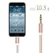 iPhone 8 Aux Cable, Yeebline iPhone 8 Plus iPhone 7 Lightning to 3.5mm Audio Adapter [Aluminum Shell, Nylon Braided] Trusted Car Stereo Aux Cord Supports on iOS 11 - Rose Gold