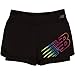 New Balance Girls' Big Layered Bike Short, Black, 14