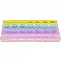 Portable Weekly Tablet Pill Box Holder Medicine Storage Organizer Container Case