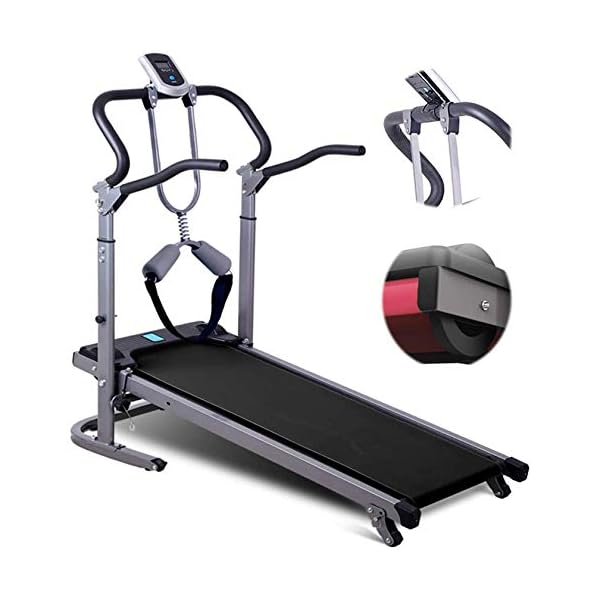 Gululu-Foldable-Treadmill-Manual-Treadmill-with-150-kg-Capacity-and-Double-Wheels-Low-Noise-Portable-Treadmill-for-Running Gululu Foldable Treadmill, Manual Treadmill with 150 kg Capacity and Double Wheels, Low Noise Portable Treadmill for…