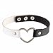 YEYULIN Heart PU Leather Punk Collar Choker Necklace Neck women Jewelry