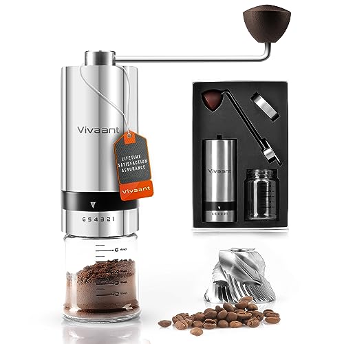 Manual Coffee Grinder (32g Capacity), Hand Coffee Grinder with