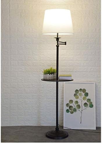 CLLCR Simple Floor Lamp Living Room Bedroom Vertical Storage Tray Floor Lamp Study Room Reading Lamp