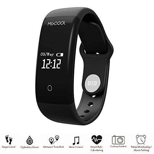 MGCOOL Smart Band Bluetooth 4.0 Waterproof Smart Fitness Tracker Wristband Bracelet Activity Tracker Sport Pedometer with Alarm Step Tracker Calorie Counter Sleep Tracker for Android IOS Smart Phone