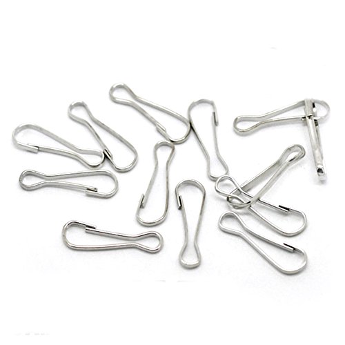 20 X Pet/Rat Hammock Clips Hooks Metal Clasp Stainless Steel Lanyard Cage Accessories (22mm)
