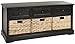 SAFAVIEH American Homes Damien 3-Drawer Storage Unit, 0, Distressed/Black