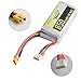 WolfWhoop 11.1V 3S 850mAh 80C LiPo Battery with XT30 Plug for FPV Racing RC Airplane Drone