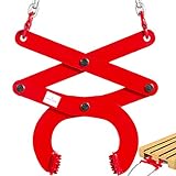 BestEquip 3T Pallet Puller Steel Double Scissor Red