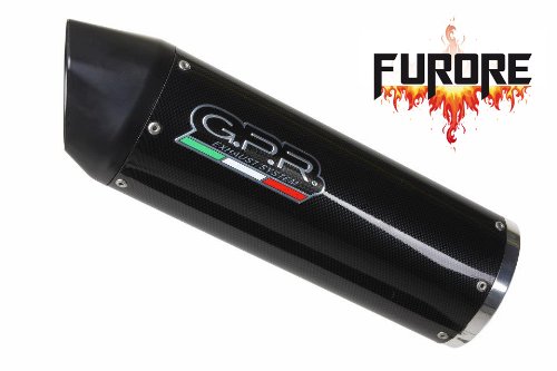 Honda CBR 250 11-12 GPR Exhaust Systems Furore Carbon Look Slipon Muffler Road Legal With DB Killer & Link Pipe
