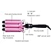 3 Barrel Curling Iron 1 Inch Waver Iron Wand Fast Heating with LCD Temperature Display 176°F to 410°F - for All Types of Hair Pink (Pink 1)