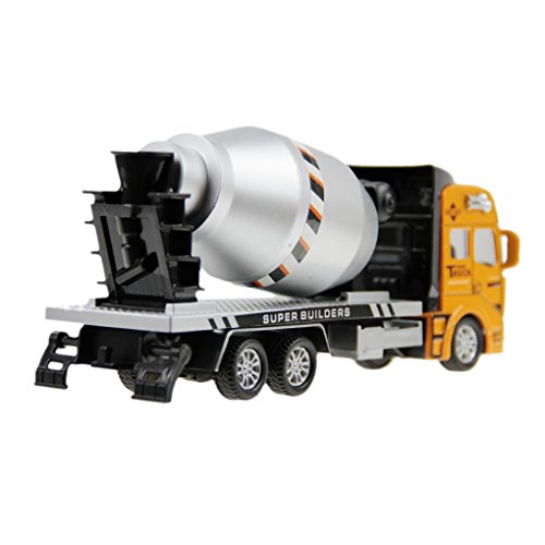 Holiberty 1:48 Scale Childrens Boys Toddlers Car Toy Gift Pullback Alloy Diecast Car Model Concrete/Cement Mixer Truck Lorry Building Construction Vehicle Boxed for Kids 3 Years and up