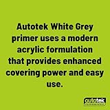 Autotek Professional Grey Plastic Primer Spray Paint 500ml High Covering Power view 10