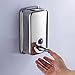 TBAO 800ml-29oZ Large Copper Push Button ，Classic Series Surface-Mounted Stainless Steel Manual Wall-Mount Soap Dispenser for Bathroom Kitchen Marketplace Hotel Restaurant (800ml)