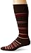 Sockwell Men's Concentric Stripe Graduated Compression Socks, Espresso, Large/X-Large