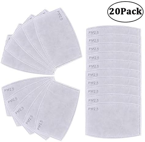 XinGe Anti Pollution Mask Filters Anti Dust Military Mask Filter Grade N99 Mask Filter for Outdoor Activities (20 Filters)