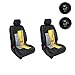 Orion Motor Tech Universal Car Seat Heater Kits 12v Carbon Fiber Heat Pads with Hi/Lo Temperature Switch 131~158 ℉(Set of 2)