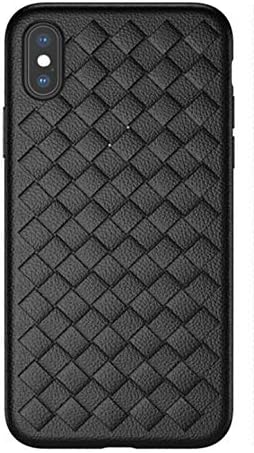 HeiL iPhoneX/XS Fashion (US Deliver Guarantee Fulfilled by Amazon) New Elegant Luxury PU Leather Style Cover Case for Apple iPhone X iPhone Xs (Weaving Black)