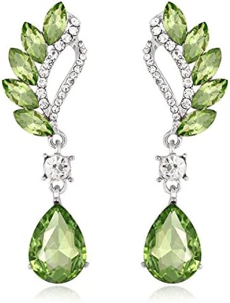 Earings Women Fashion Temperament Jewelry Long Earrings Women Water Drop Big Earring E176 Green