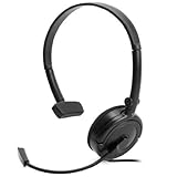FreeTalk Talk-5204 Mono Headset with USB and Microphone - Black