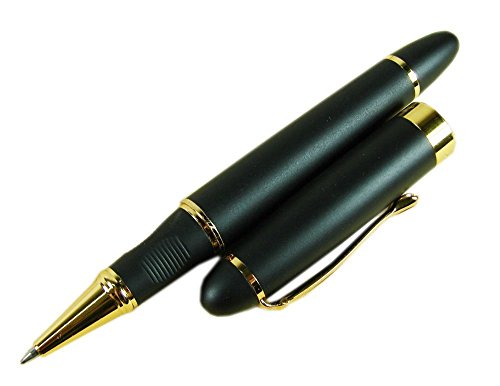 Jinhao 450 rollerball pen matte black gold trim with pe…