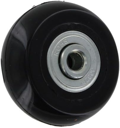 Ball Bearing Inline Skate Wheel, 44mm, Black, Plastic, L-3797