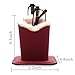 Eyeglass Holder, Wine Red PU Leather Glasses Stand Case, Plush Lined Protective Eyeglasses Case for Desks or Nightstands