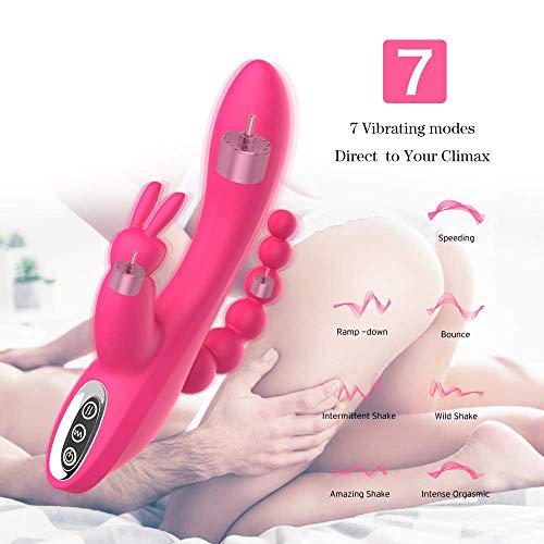 Minnhong-3-in-1-Vibratori-Sessuali-per-Donna-Punto-G-Rabitt-Vibrante-Stimolatore-anale-Clidoride-Vibratore-Donna-Sessuale-USB-Ricaricabile-Doppio-Motore-7-modalita-di-Vibrazione