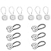 Windman 12Pcs Elastic Collar Extenders with 6Pcs Metal Neck Extenders and Extra Free 6Pcs White Collar Extenders for Men Dress Shirts 3/8