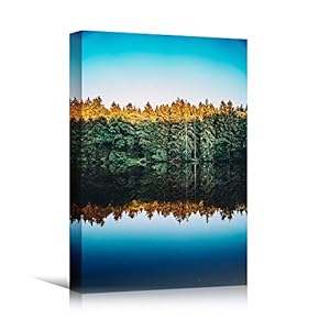 signwin Canvas Wall Art Green Forest Dramatic Forest...