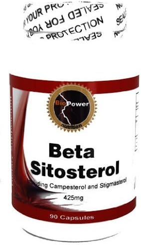 Beta Sitosterol 425mg # 90 Capsules - Reducing Cholesterol &amp; Normalizing Blood Sugar by BioPower