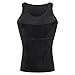 Hanerdun Mens Slimming Body Shaper Vests Undershirt Abs Abdomen Slim, Black - XL Size