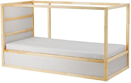 Amazon Kura リバーシブルベッド ホワイト パイン材 子ども用ベッドフレーム マットレスセット オンライン通販