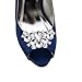 ELEGANTPARK BF 2 Pcs Shoe Clips Butterfly Rhinestones Wedding Party Decoration Silver