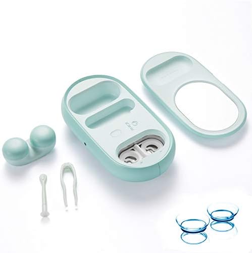 TRITTON iClear 2019 Chargable USB Ultrasonic Contact Lens Cleaner, Contact Lens Case, Auto Cleaning Contacts Lens Fast Cleaning Set(Green)