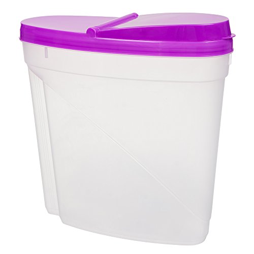 [- Invero® 4x Set of Plastic 3L Dry Food Kitchen Storage Box Dispenser Container with Air Tight