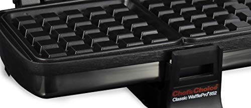 Chef'sChoice 852 Classic WafflePro Nonstick Waffle Maker Features Adjustable Baking Control and Instant Temperature Recovery for Delicious Waffles and Includes Built-in Cord Storage, 2-Square, Silver - Thumbnail 2