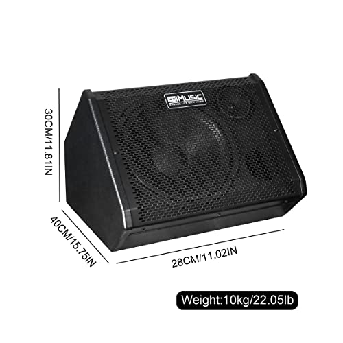 Coolmusic Electric Drum AMP 80-Watt Electronic Drum Amplifier DM80 Keyboard Speaker with Bluetooth, with 3-Year Warranty
