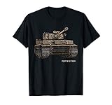 Tiger Tank PzKpfw VI WWII Army Historic Vintage T-shirt